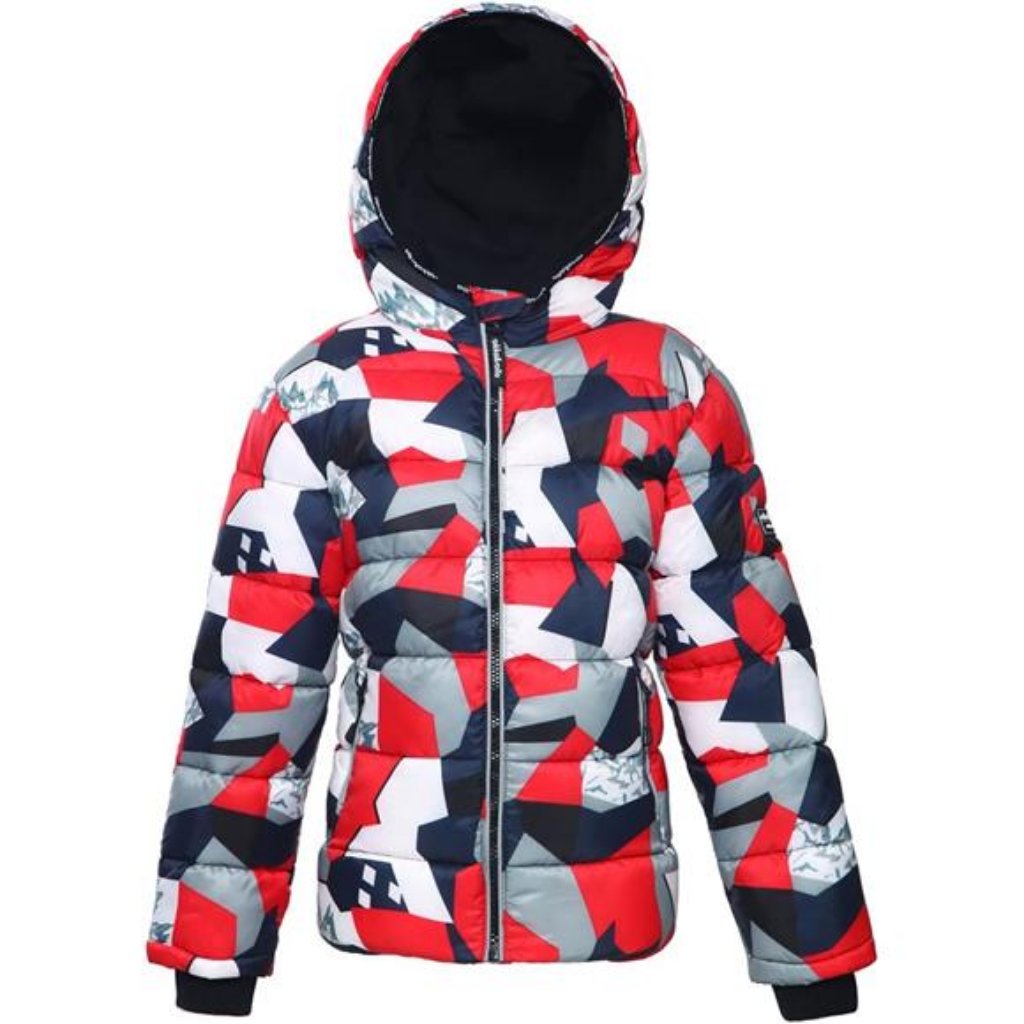 Boys' Heavyweight Puffer Jacket Warm Fleece Lined Winter Coat